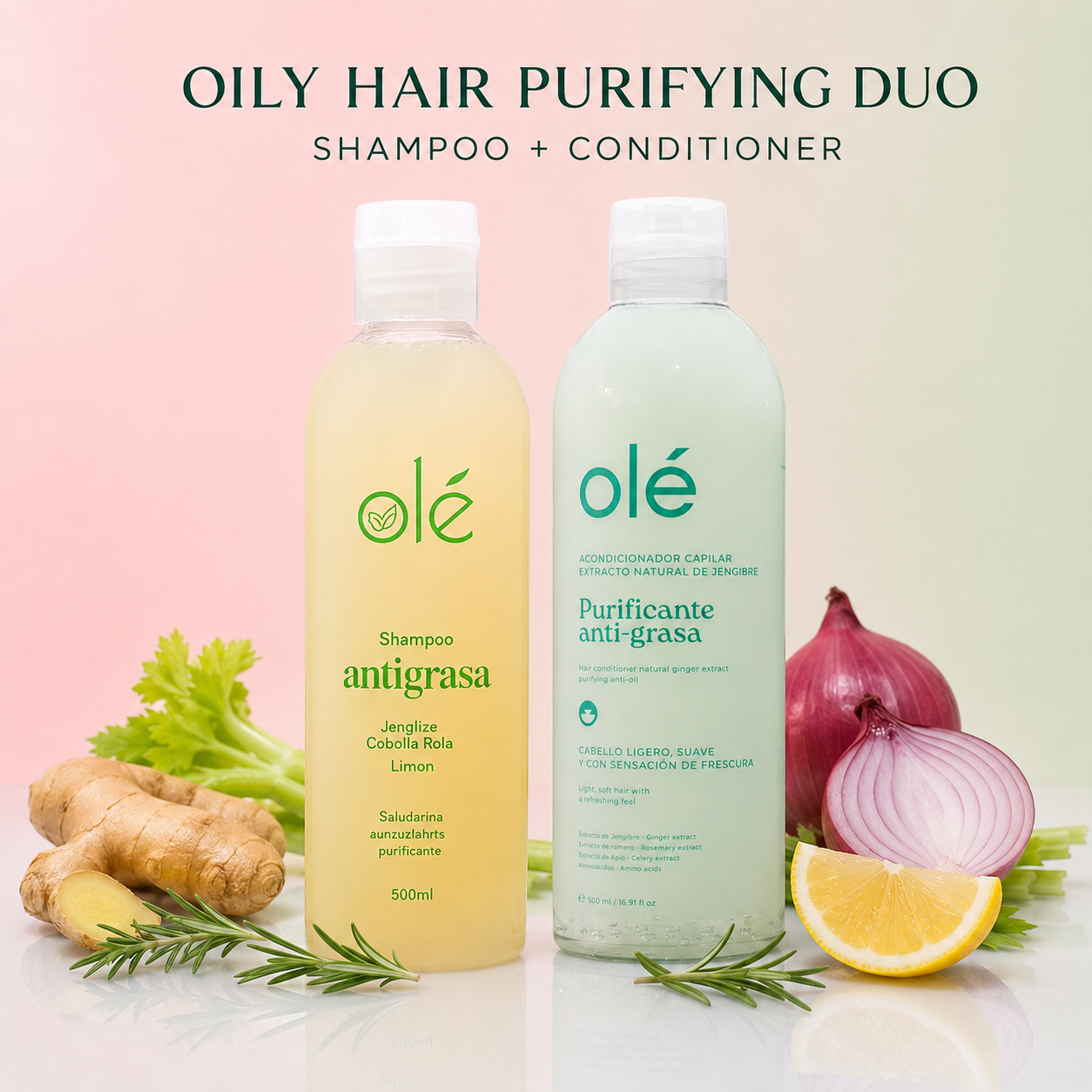 ANTI OIL DUO – GINGER SHAMPOO & CONDITIONE
