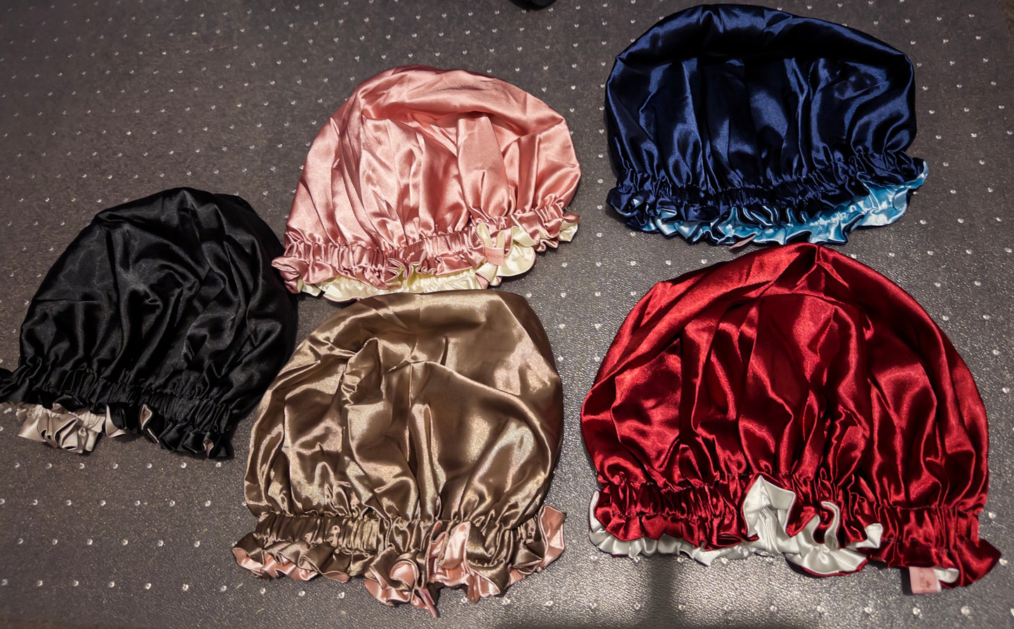 DOUBLE LAYERED ADJUSTABLE SATIN BONNET FOR WOMEN – REVERSIBLE SLEEP CAP & HAIR TURBAN