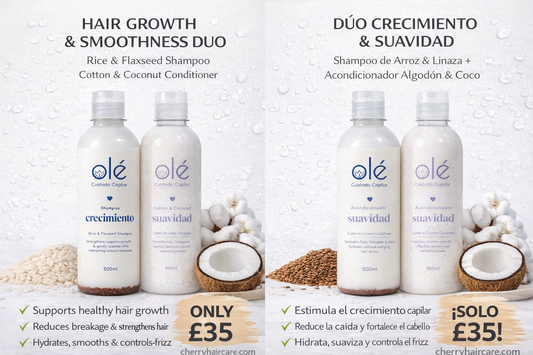 STRENGTHEN & SMOOTH BUNDLE – RICE & FLAXSEED SHAMPOO + SMOOTHNESS CONDITIONER